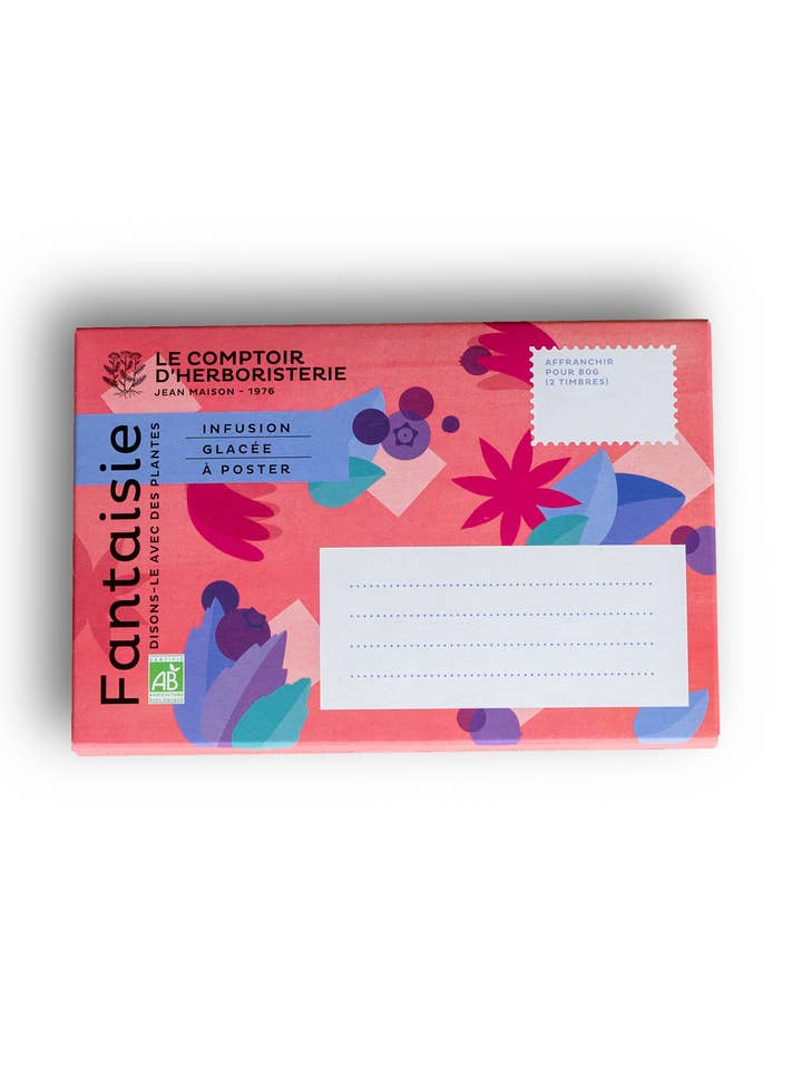 GEKOELDE INFUSIE MET FANTASIEPOSTER 25 G voor wholesale door LE COMPTOIR D'HERBORISTERIE