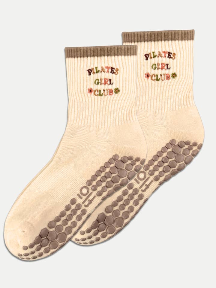 PILATES GIRL CLUB GRIP SOCKS for wholesale by Koa Flō