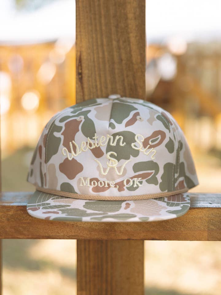 "Camo Rope Hats" for wholesale by Western Sin Hat Company