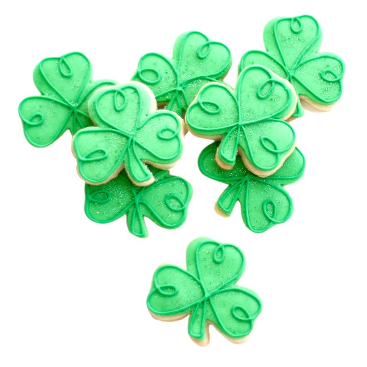 Lucky Clover Cookies for wholesale by Sweet Sanctions LLC