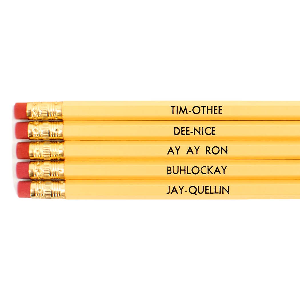 Lucky Mfg. Co. - Wholesale Pencil - Key & Peele Substitute Teacher Names Pencil Pack1