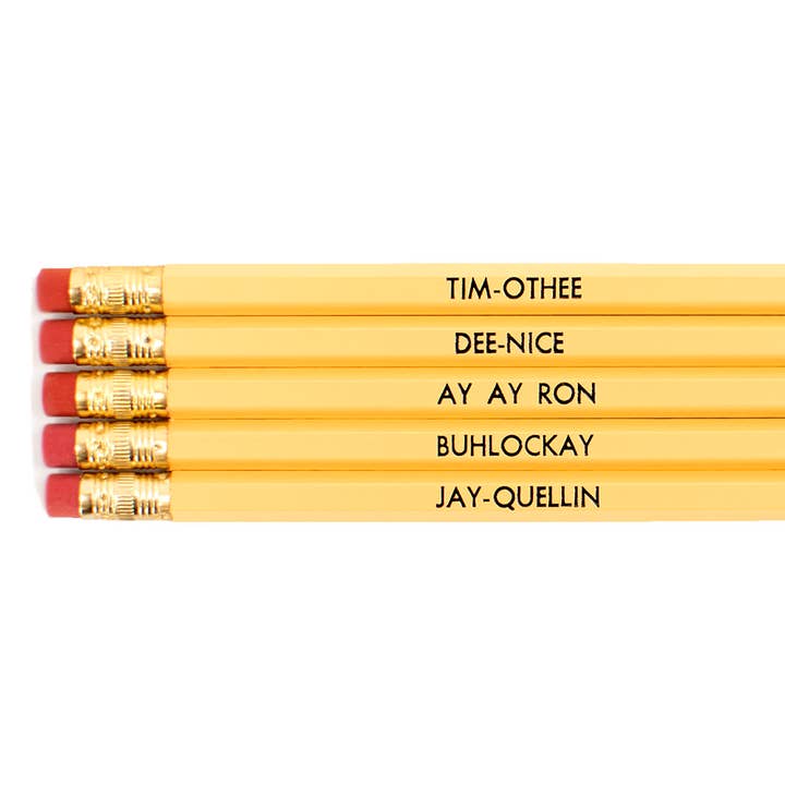 Lucky Mfg. Co. - Wholesale Pencil - Key & Peele Substitute Teacher Names Pencil Pack1