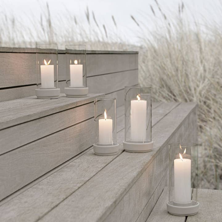 Studio Nordhaven - Wholesale Candle Holder - Hurricane Candle Holder -large, sand by Stelton