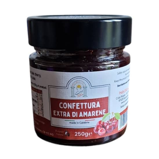 Black Amarena Cherry Jam - 250g for wholesale by Paradiso dei Golosi Srl