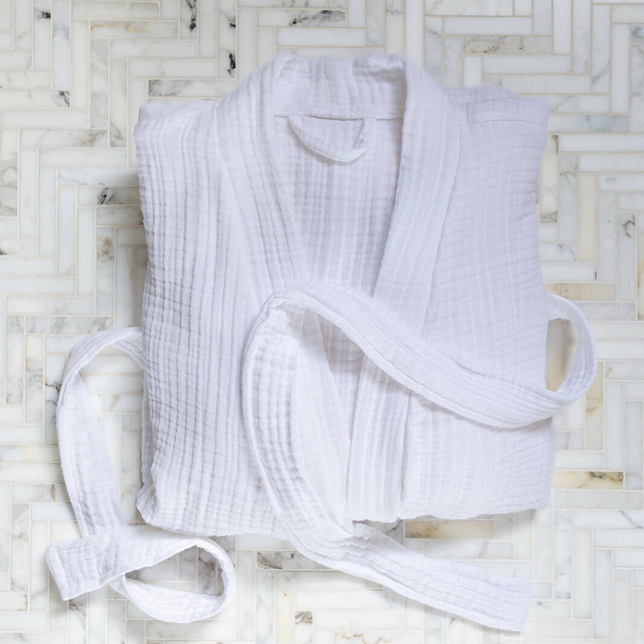 Pine & Palm Home - Wholesale Robe - Unisex - OEKO-TEX® Turkish Cotton Soft Muslin Breathable Bathrobe0