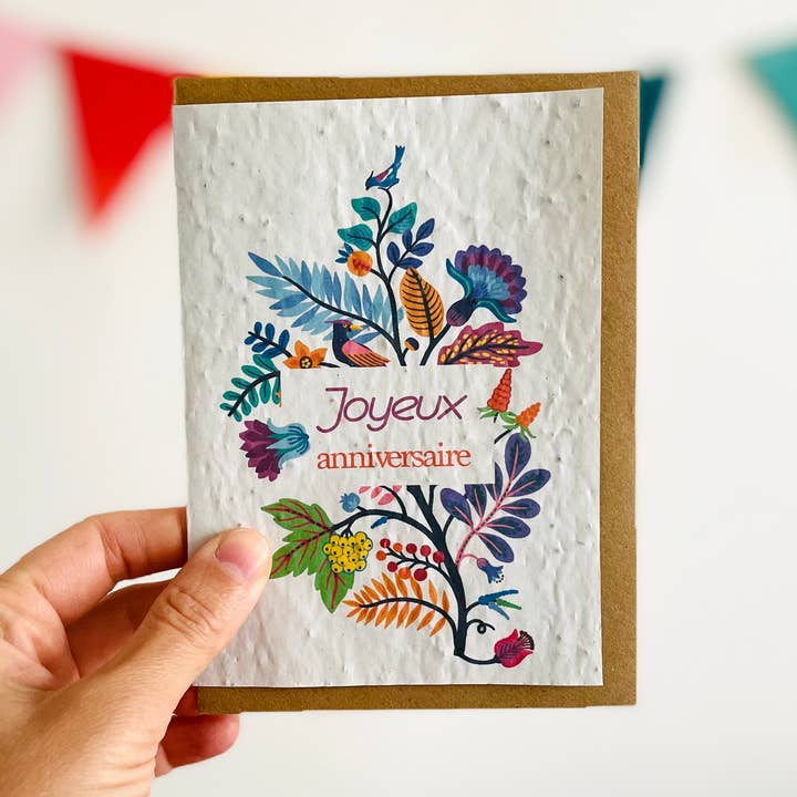 Tropical birthday card for wholesale by Sochizen