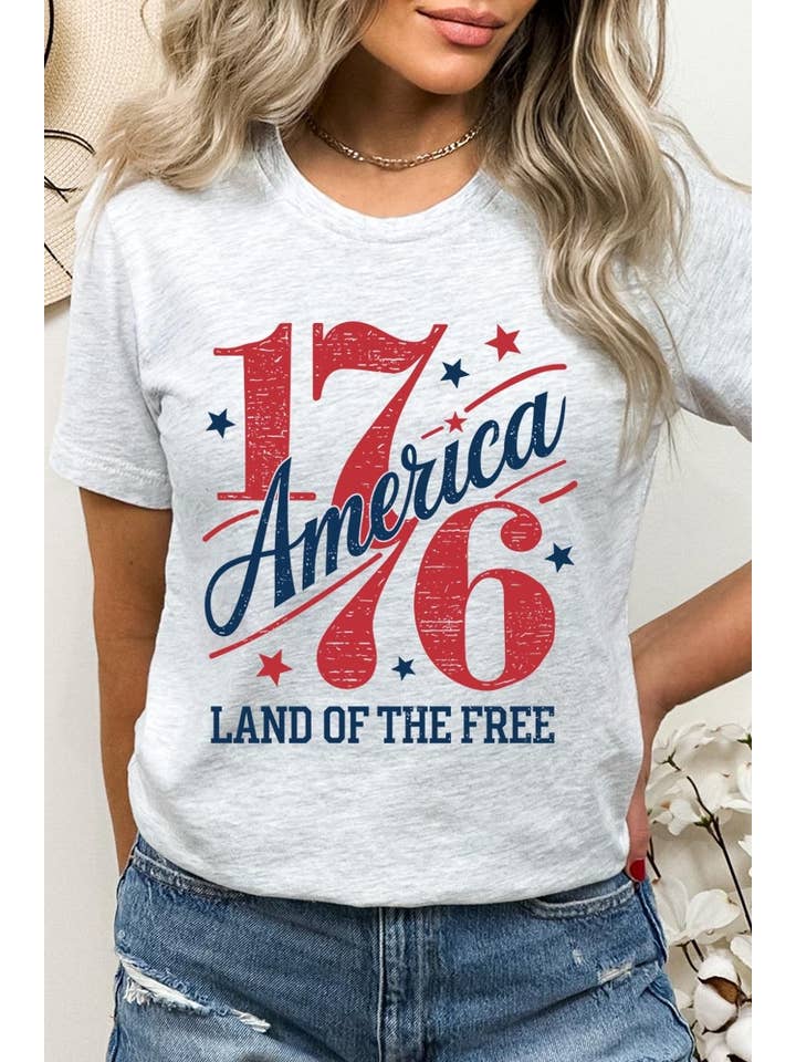 COLORBEAR - Wholesale T-Shirt (Graphic) - Women's - America 1776 Graphic Plus Tee2