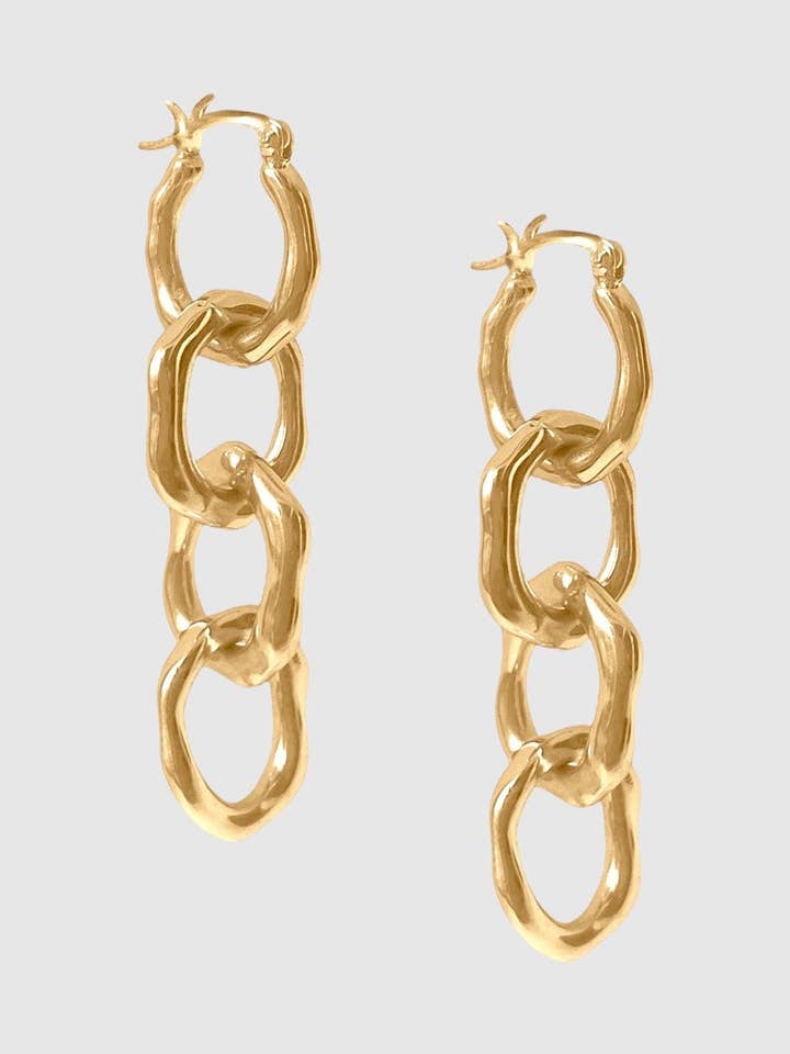 Pond cascade earrings for wholesale by Nashira Arnó Studio