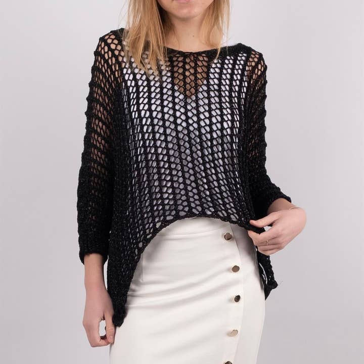 Cecile Wang - Wholesale Knit Sweater - Women's - MT8013 crochet sweater2