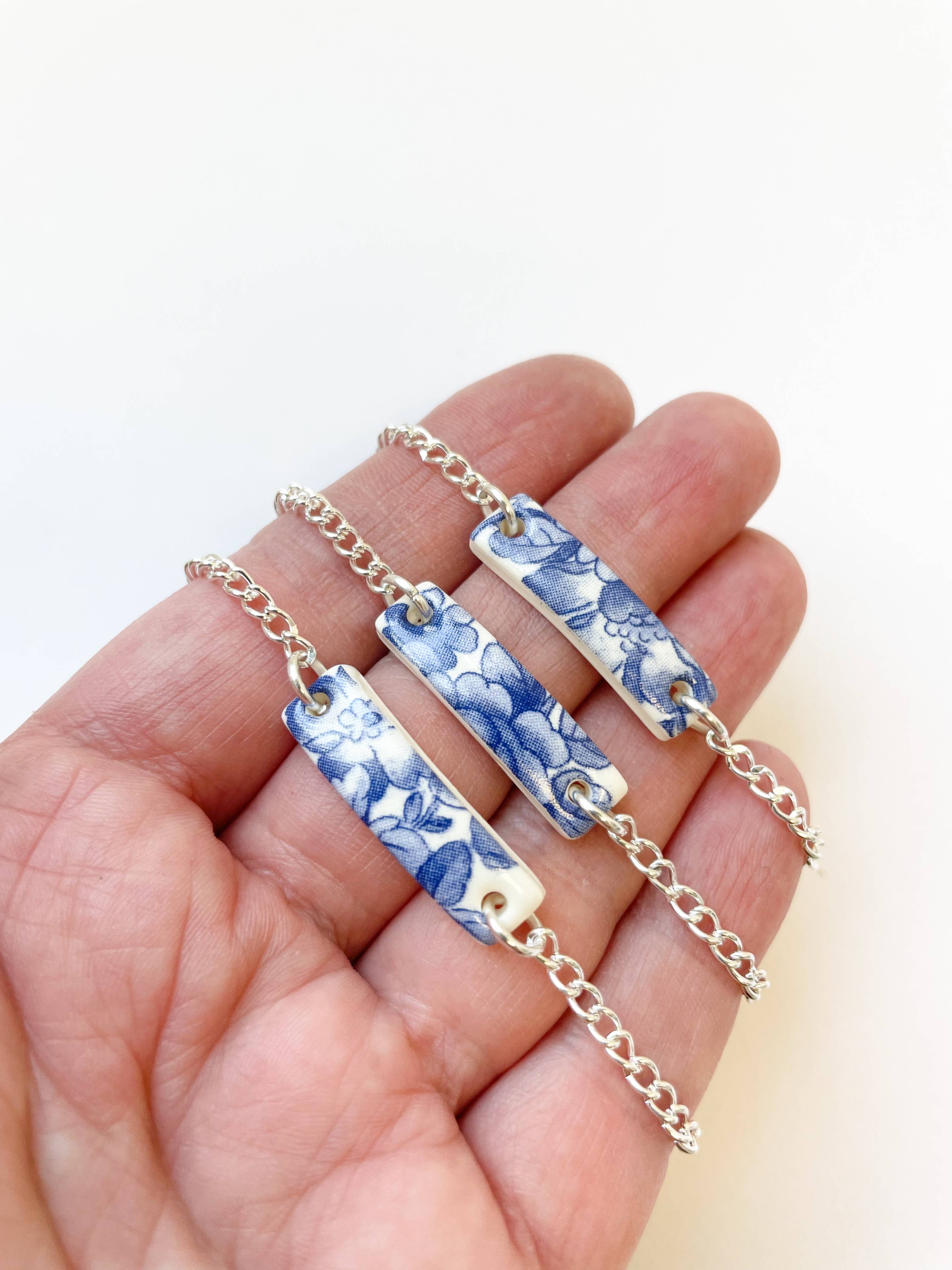 Clay Blanca – Großhandel Armband mit Charms/Anhängern – Blaue China Rechteck-Armbänder (Optionen)11