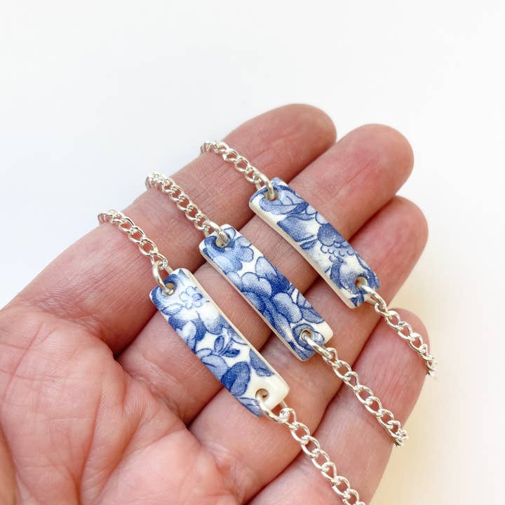 Clay Blanca - Wholesale Charm/Dangle Bracelet - Blue China Rectangle Bracelets (Options)11