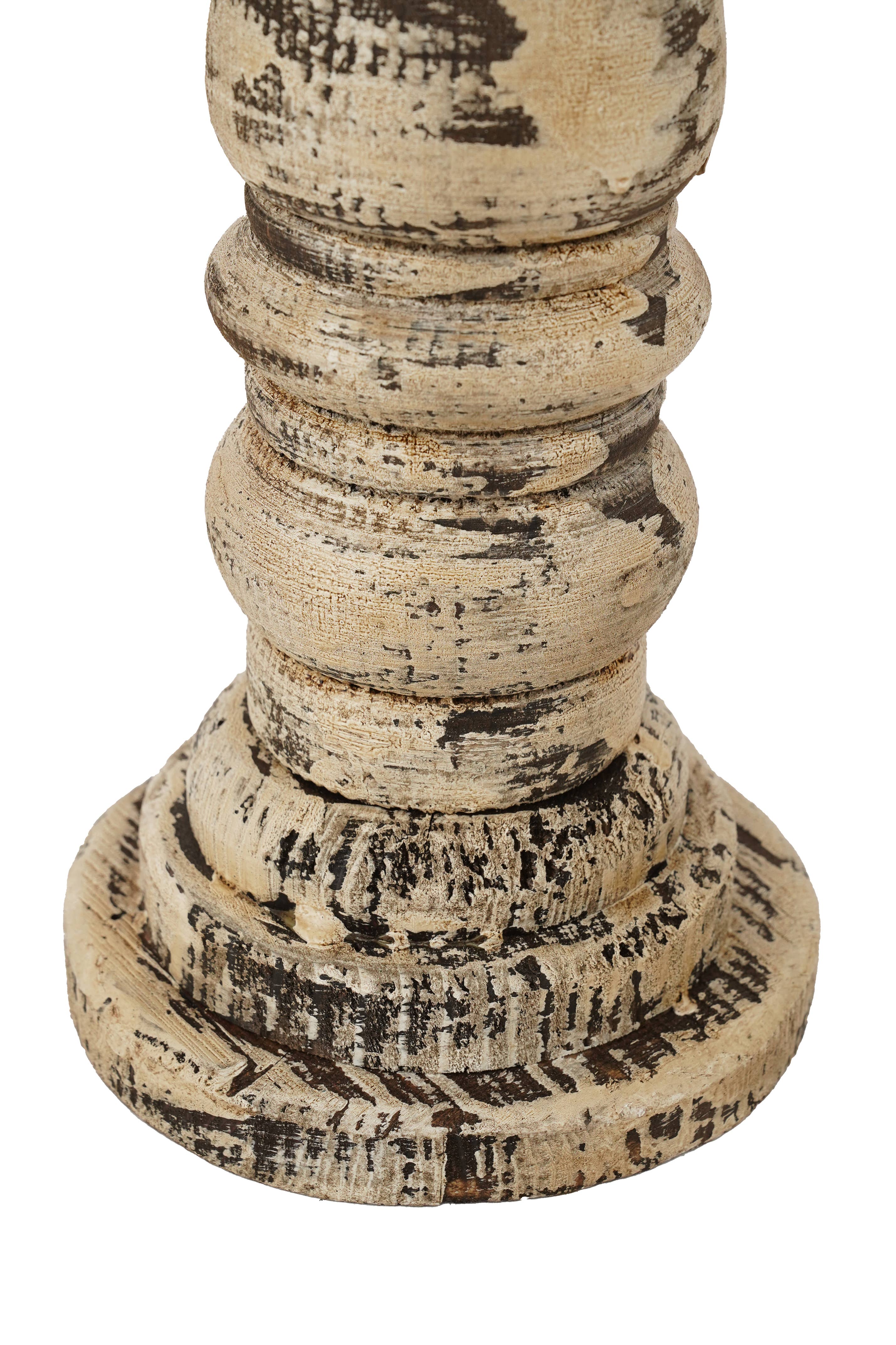 My Amigos Imports - Wholesale Candle Holder - Dupree Candle Holder Set 2-Wooden Farmhouse-Two Colors5