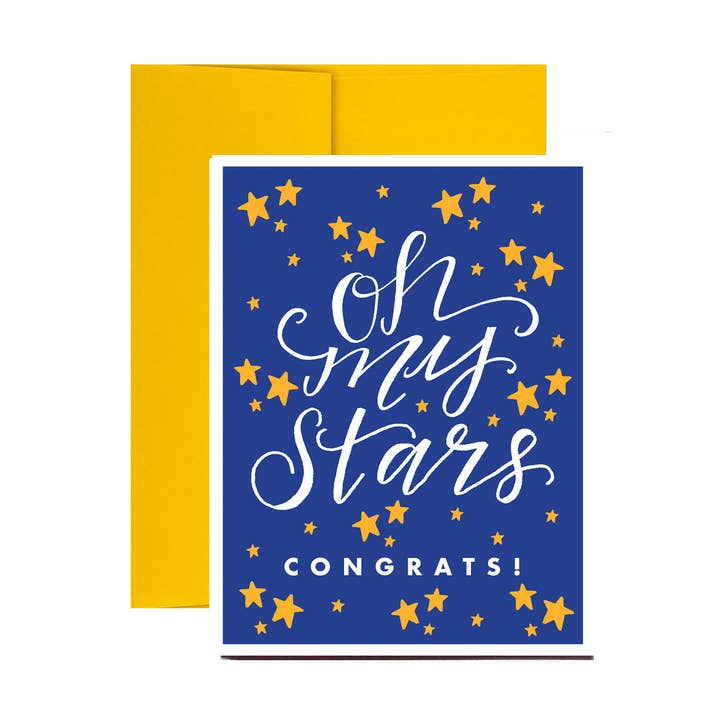 Carte de vœux Oh My Stars Congrats pour la vente par Stately Made