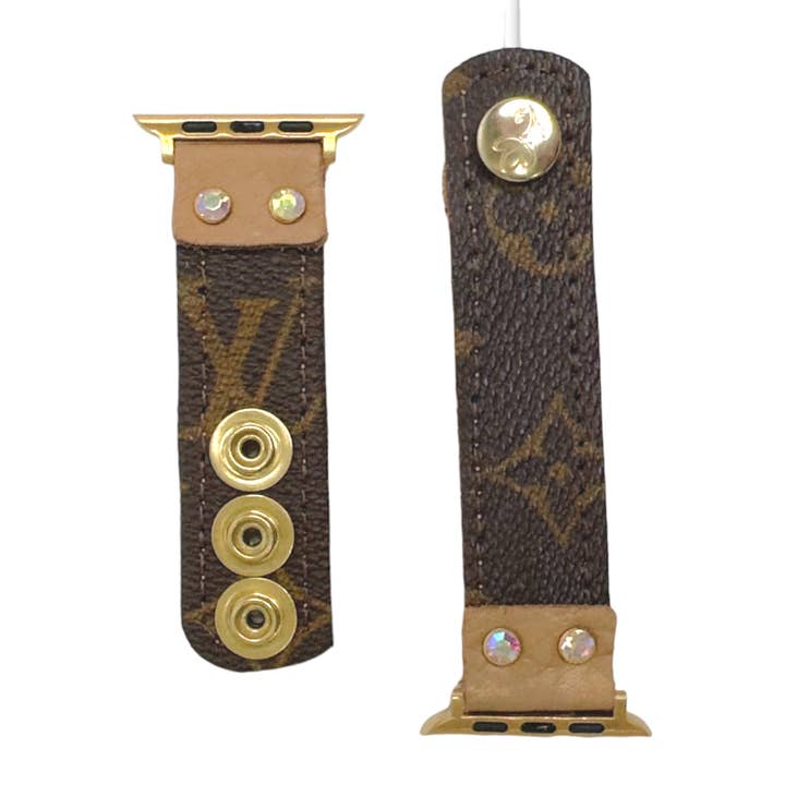 Beaudin Wholesale - Wholesale Watch Band/Strap - Women's - Apple Watch Band In Leather | Upcycled LV