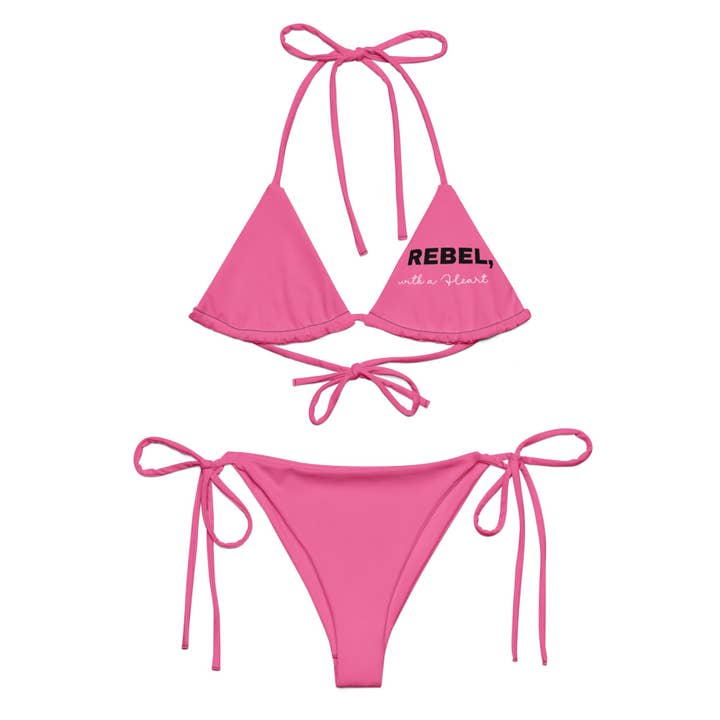 Bikini aus recyceltem String mit Alloverprint für den Großhandel von Maiden-Art MindfulChic Fashion