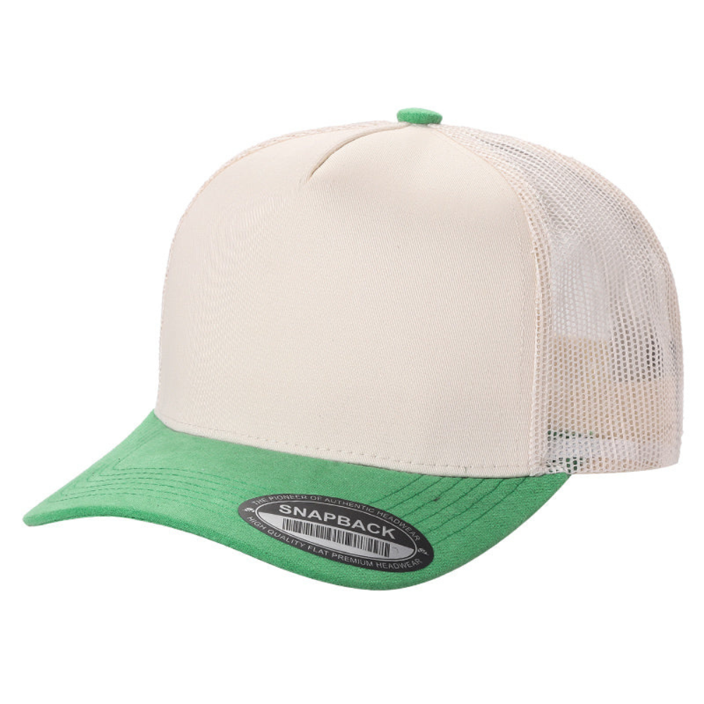 DOBBI – Boné de beisebol - Unissexo por atacado – DOIS TONS TC MALHA NAS COSTAS & ALETAS DE CAMURÇA10