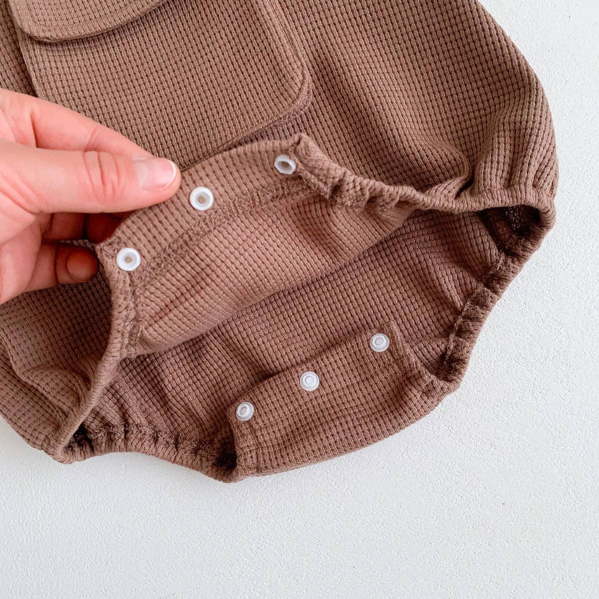 MyKids-USA® – wholesale Klädesset - Baby – Bebis Tecknad Tryck Topp med Våffeltyg Axelband Bodysuit Set5