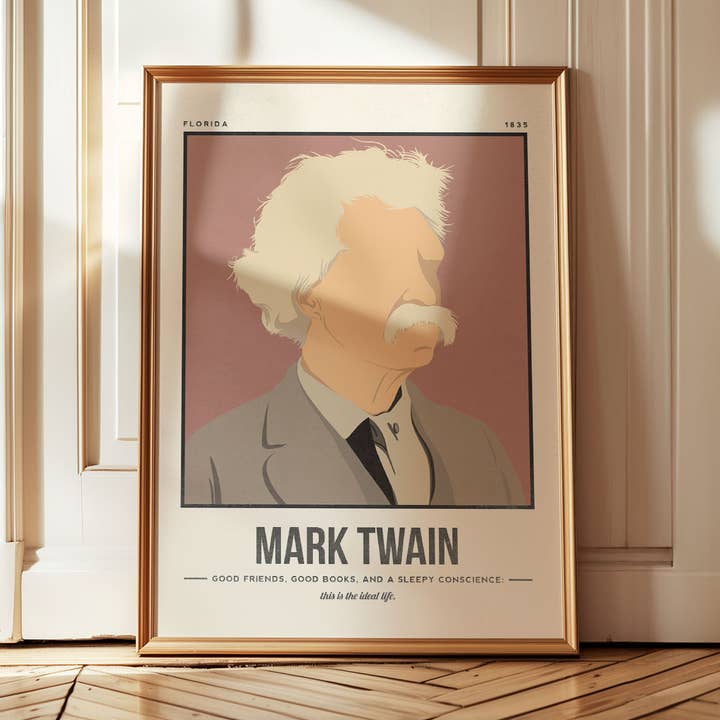 Estampado de Mark Twain para venta al por mayor de Sera/Lina