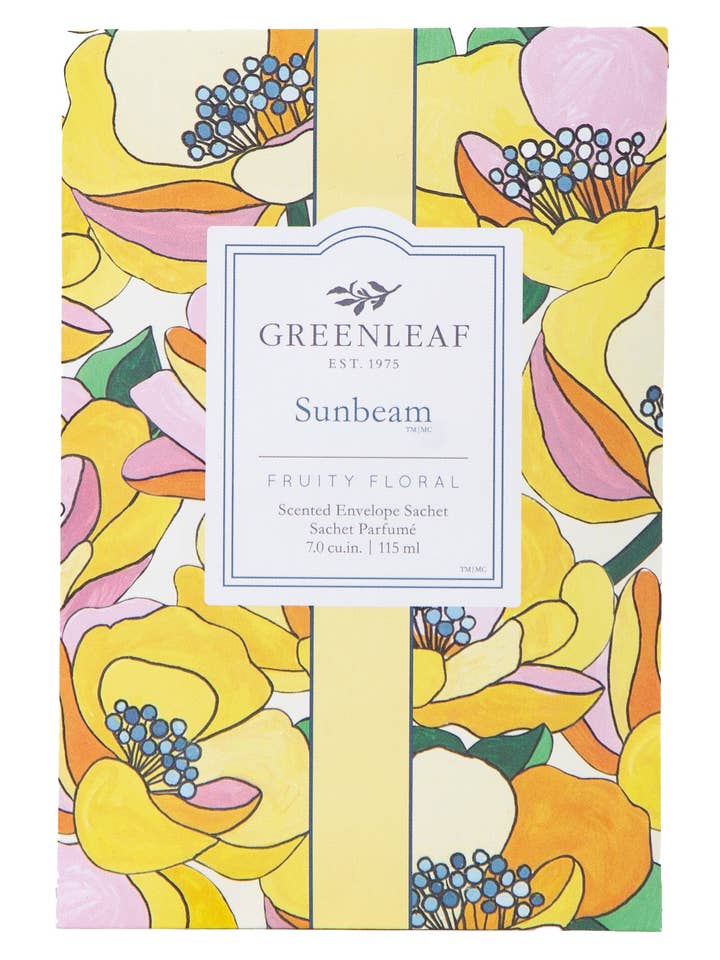 Greenleaf Sunbeam Large Scented Sachet (Pack of 18) for wholesale by Heart Of The Country Ltd