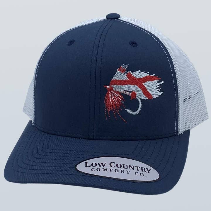 Riverbed Threads - Wholesale Trucker Hat - Unisex - Alabama Fly Navy/White Hat