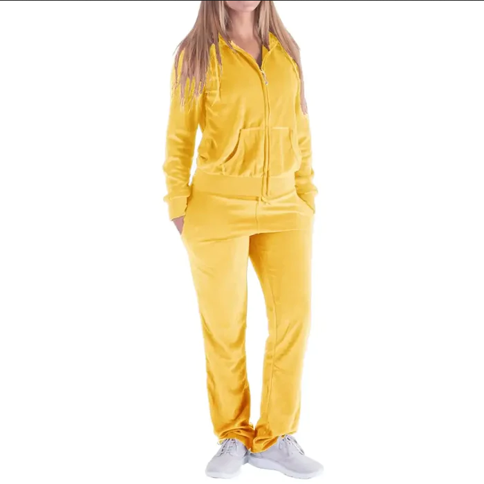 Generation XYZ - Wholesale Lounge Set - Women's - Women's Velour Set (HF-LJS-200)2