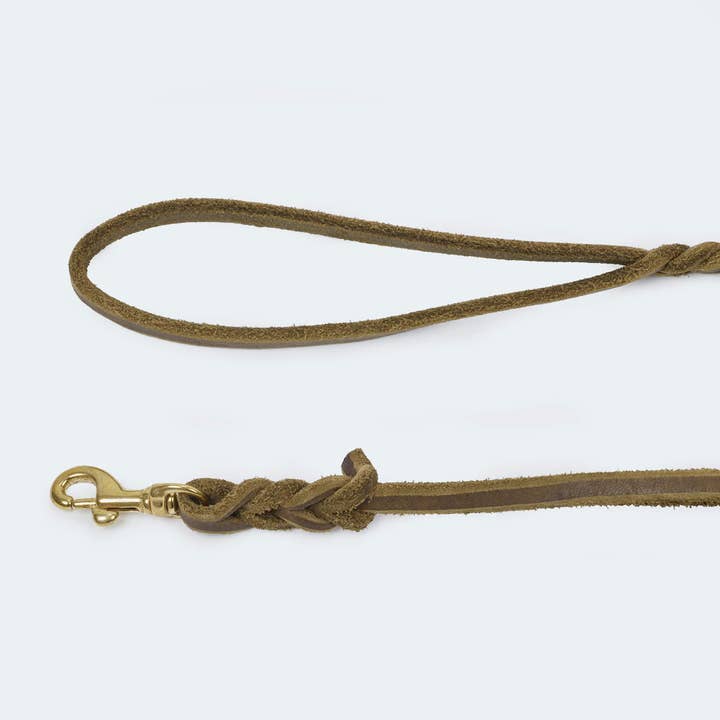 Leopold's Finest for dogs - Wholesale Pet Leash - Dog - Rounded leather tracking leash 5m19