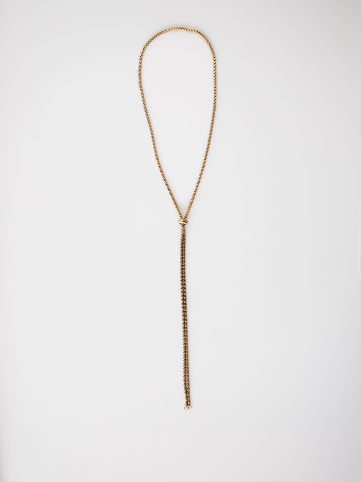 Sliding Bead Lariat Necklace for wholesale by Aubree Says