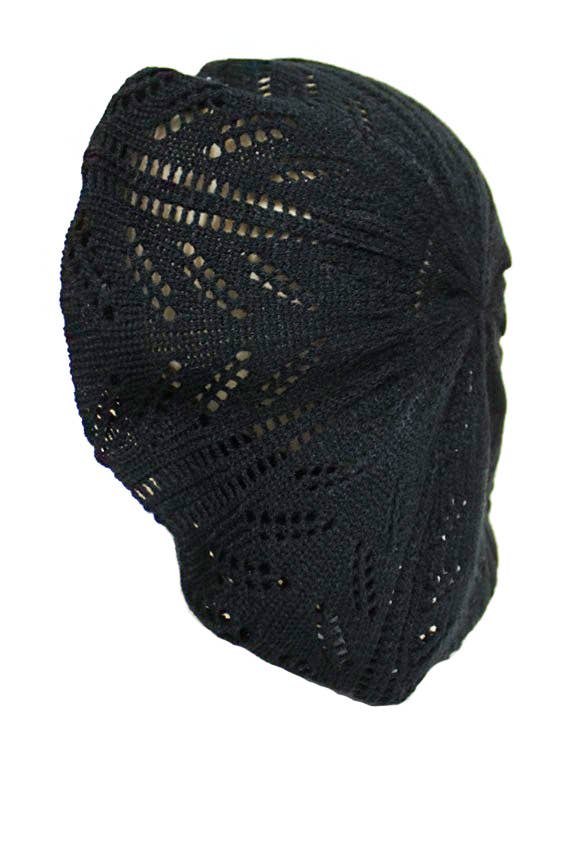 Cap Zone - Wholesale Beret - Women's - Geometric Pattern Crochet Knit Berets2