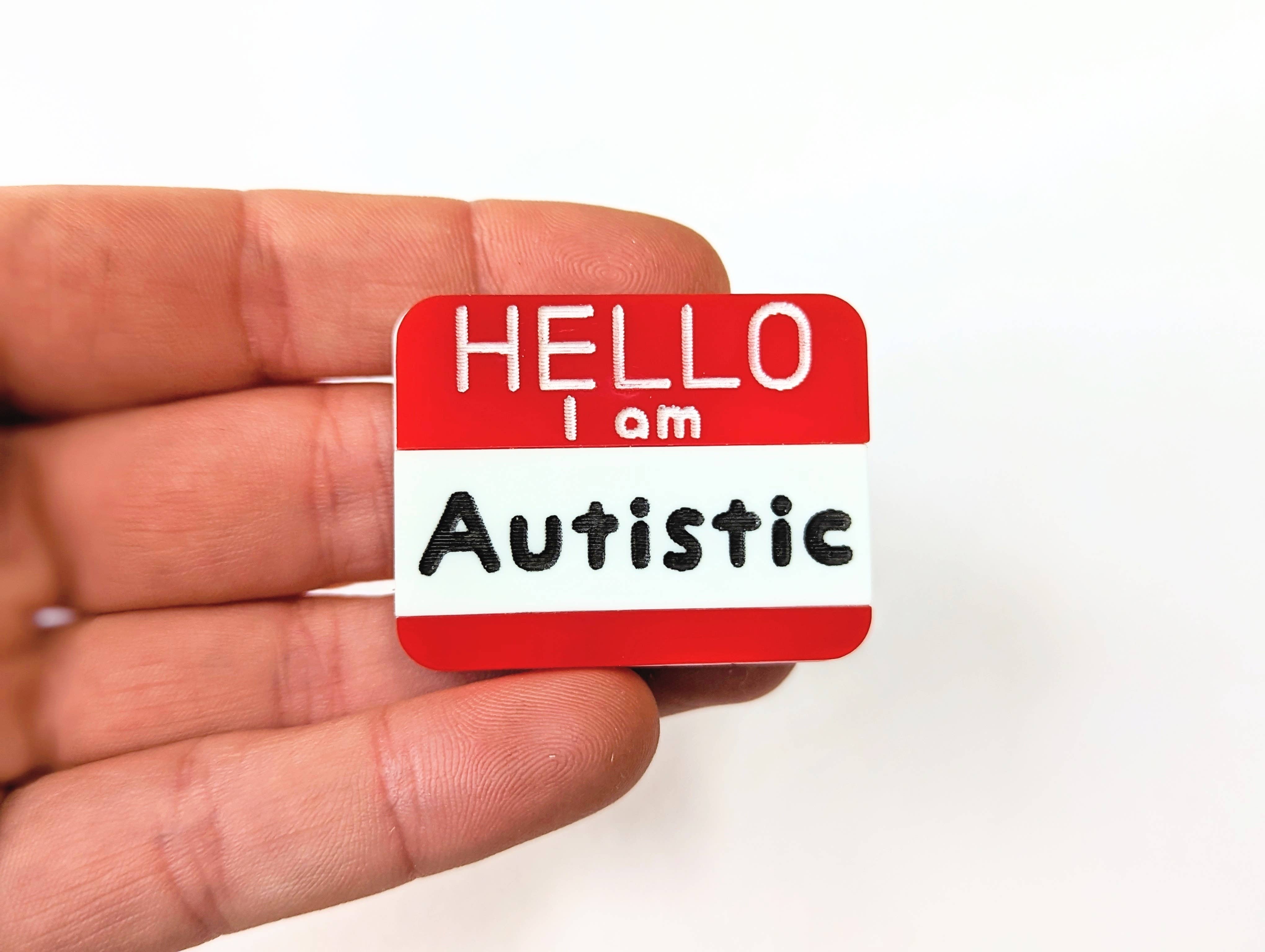 Chikai Shop – alfinete de lapela por atacado – Alfinete em acrílico Neurodivergente Personalizado8