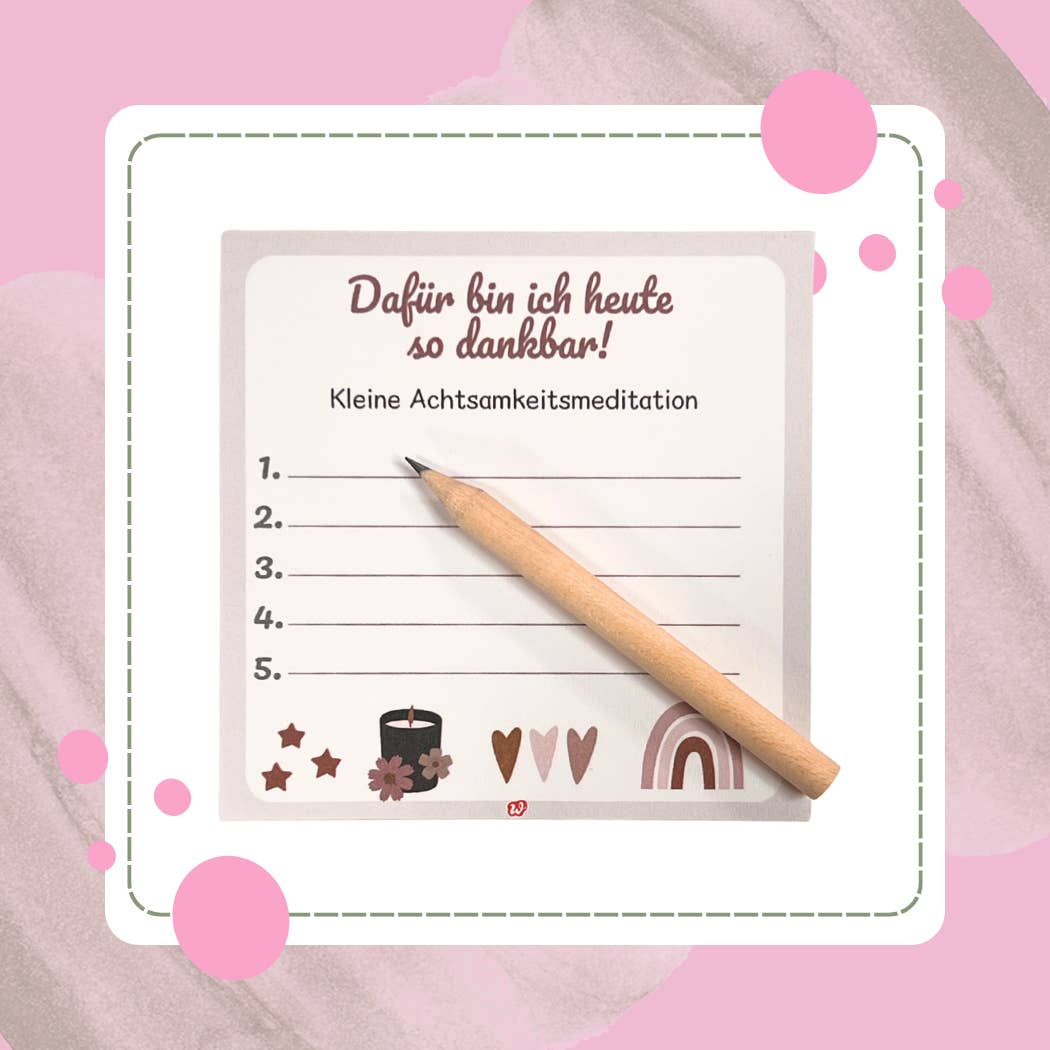 Wunderle GmbH - Wholesale Stationery/Notecard Set - Mindfulness Block Set – your moment to pause6