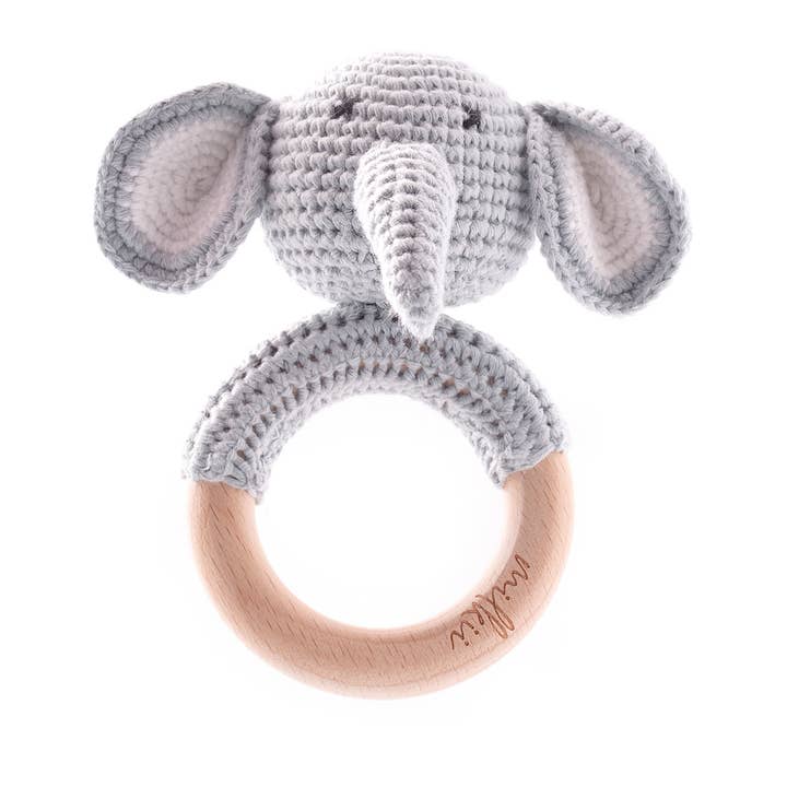 Anello massaggiagengive con animale all'uncinetto - Elefante per la vendita all'ingrosso da parte di Milkii