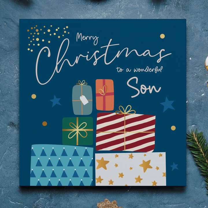 Son Christmas Card for wholesale by Heyyy Ltd