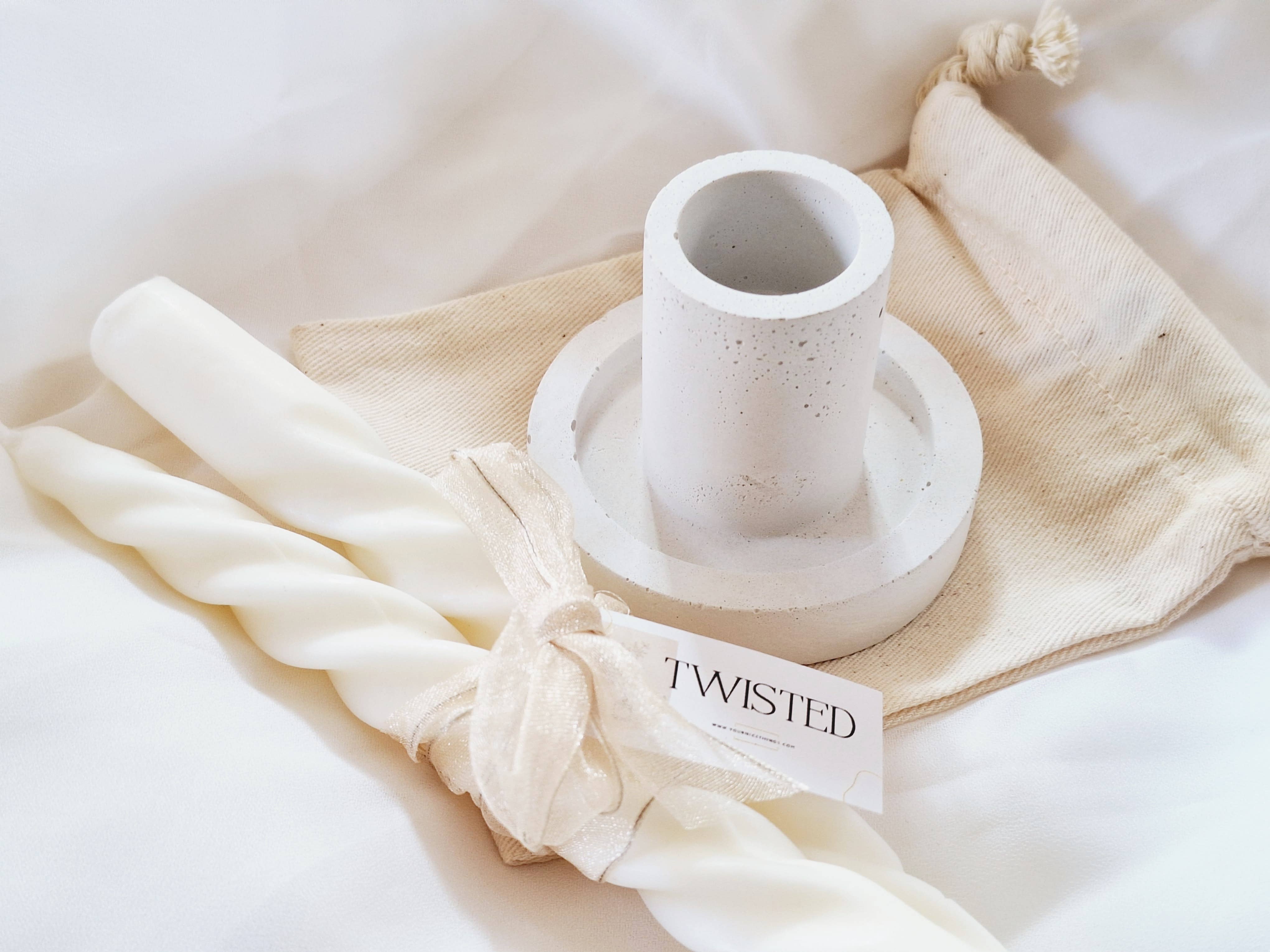 Your Nice Things - Candles - – Großhandel Kerzenhalter – Runder Kerzenhalter aus grauem Zement2