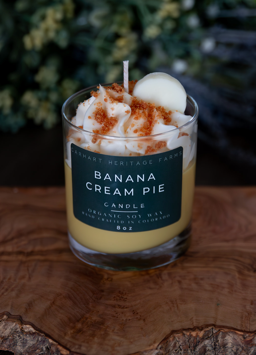 Carhart Heritage Farms - Wholesale Novelty Candle - Banana Cream Pie Candle1