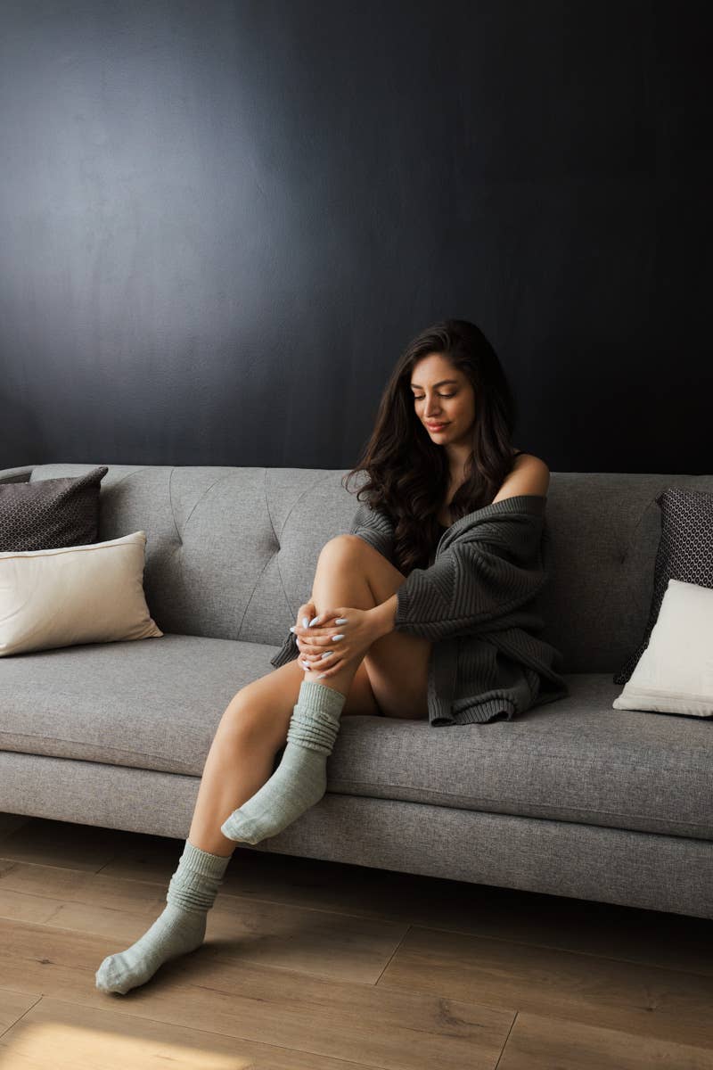 Leto Accessories - Wholesale Socks - Women's - Pastel Dreams Slouchy Knit Socks - Casual Knitwear 🧦7