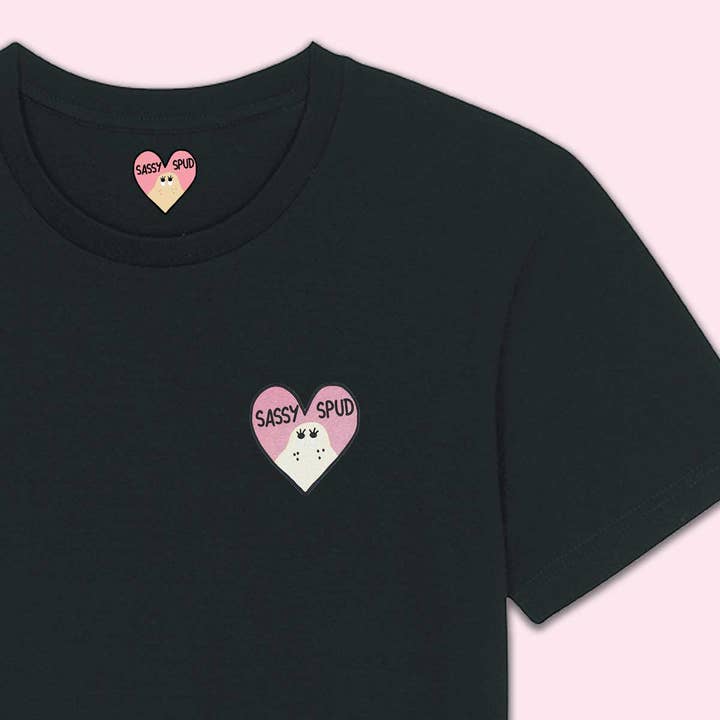 SASSYSPUD - Embroidered Organic T-shirt for wholesale by SassySpud