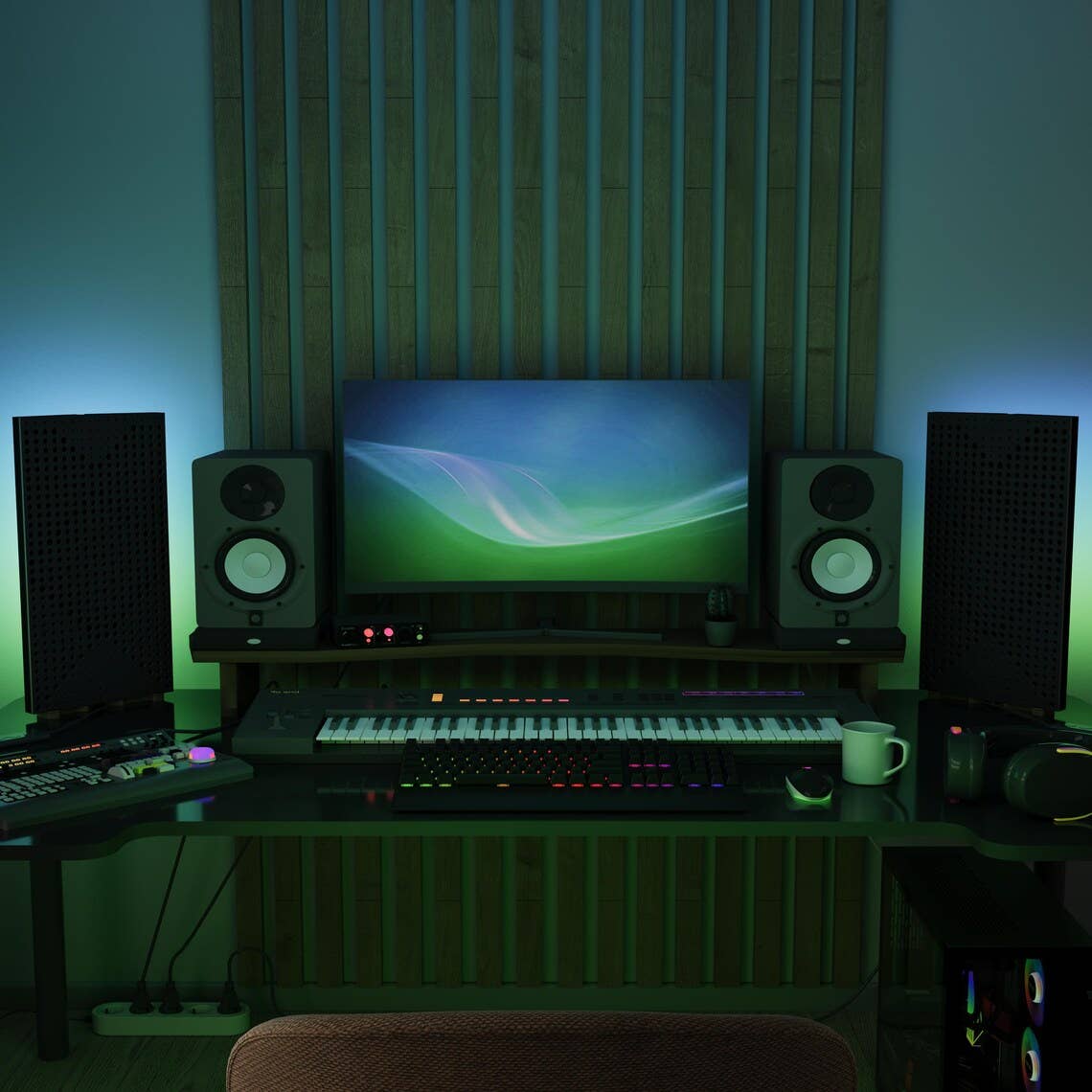 ATB-Sound sp. z o. o. - Wholesale Speakers - 2 Pack WILDS-mini LED Panels with RGB Lamp – Desktop5