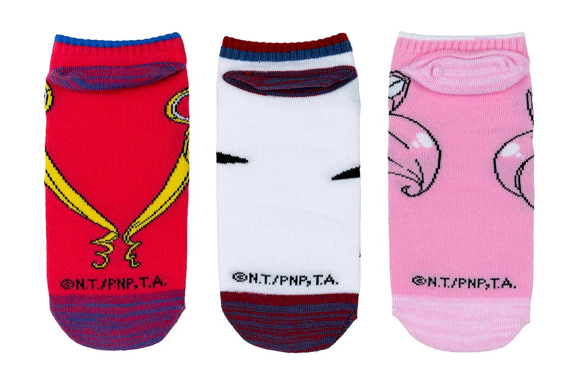 Everything Legwear - Wholesale Socks - Women's - Sailor Moon 3 Pair Lowcut Socks1