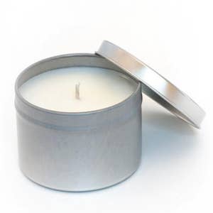 4 oz. Candle Tin - Silver - Wholesale Supplies Plus