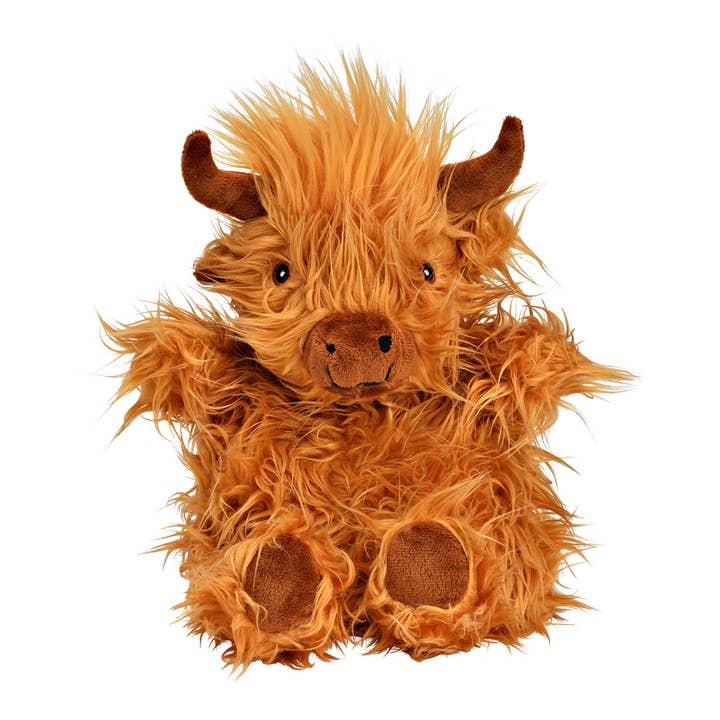 Kirsebærstenpude Okse af polyester/plys, Brun (B/H/D) 22x38x10cm for engroshandel hos Wurm