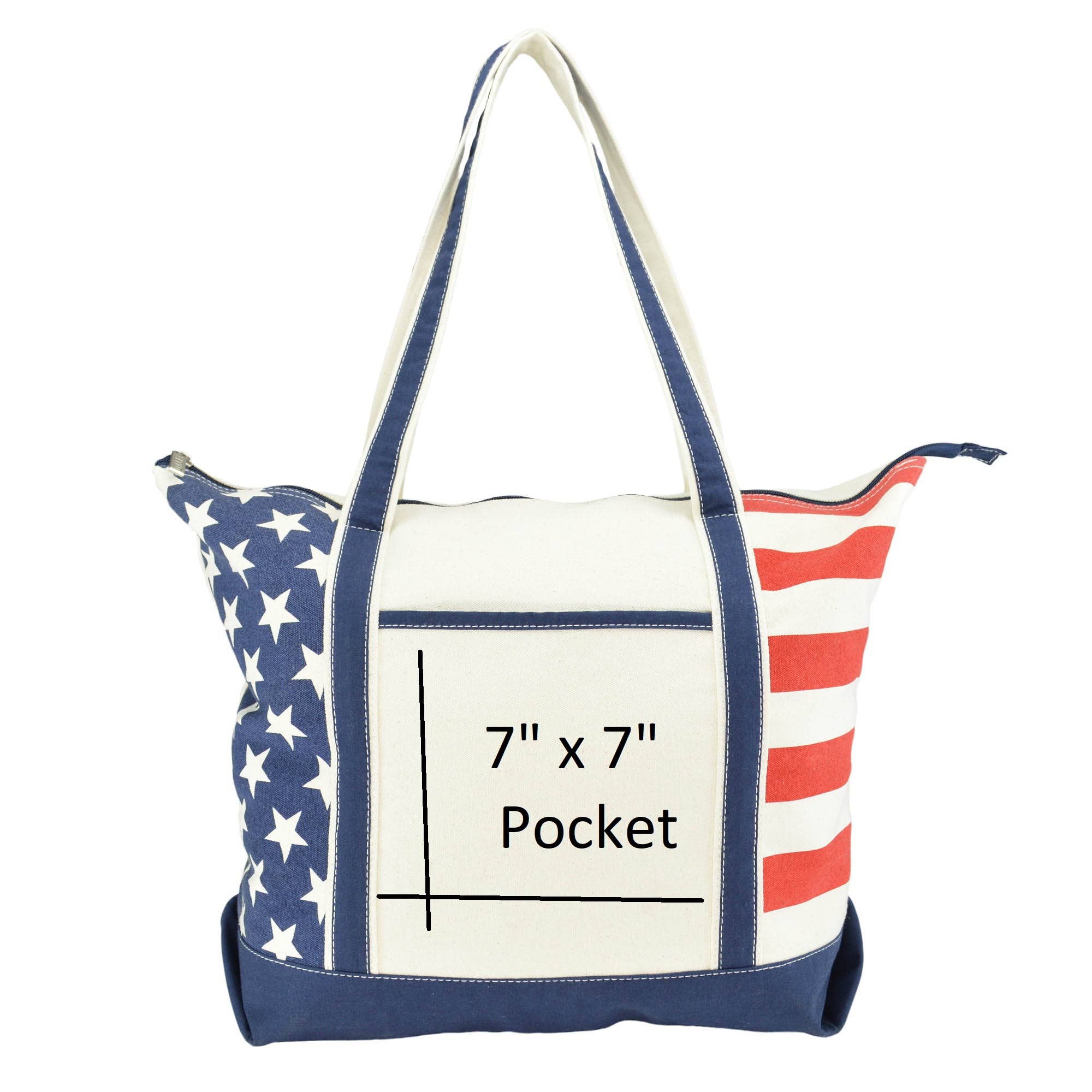 Dalix - Wholesale Tote Bag - Women's - DALIX Flag Tote Bag USA American Pride Shopping Bag3