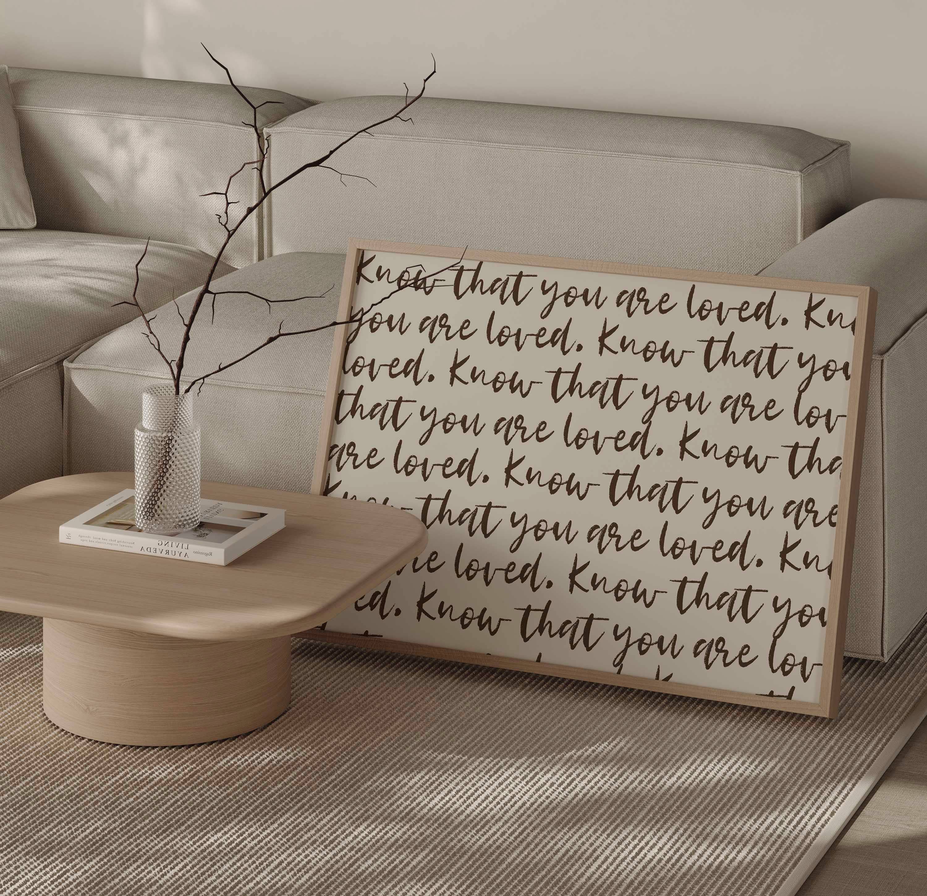 D'LUXE PRINTS - Wholesale Art Print - Know That You Are Loved Script Print10
