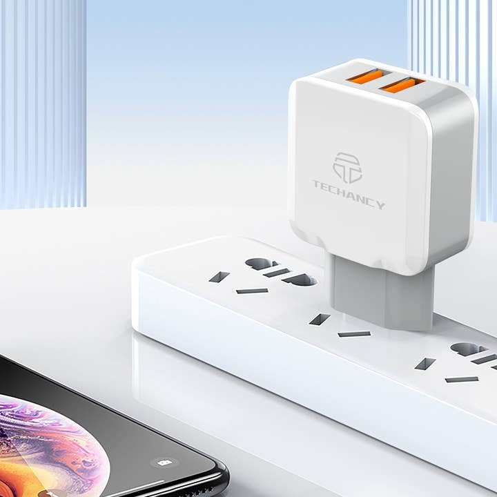 TECHANCY - Wholesale Charger - Techancy Wall Charger USB 2.4A, Fast Charging Adapter TA27552
