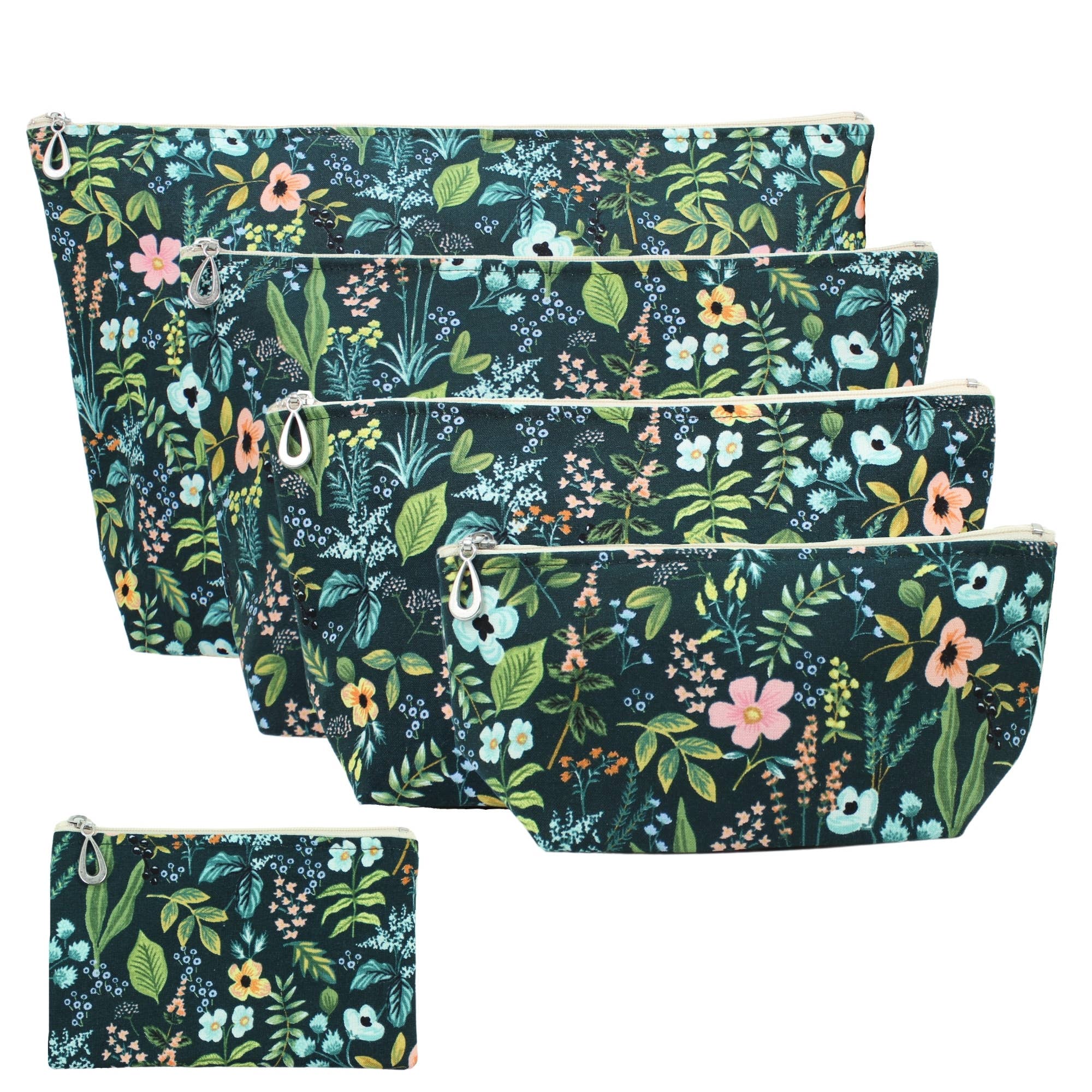 Dana Herbert – bolsa de maquilhagem e cosméticos por atacado – Conjunto de Bolsas de Maquilhagem - S, M, L, XL + Moeda (Poupe $4,75)20