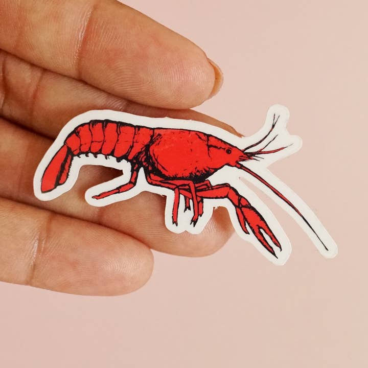 Crawfish Vinyl Sticker for wholesale by Statement Goods
