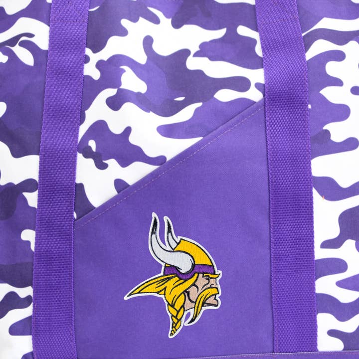 Little Earth Productions - Wholesale Tote Bag - Women's - NFL Minnesota Vikings Super-Duty Camo Tote1