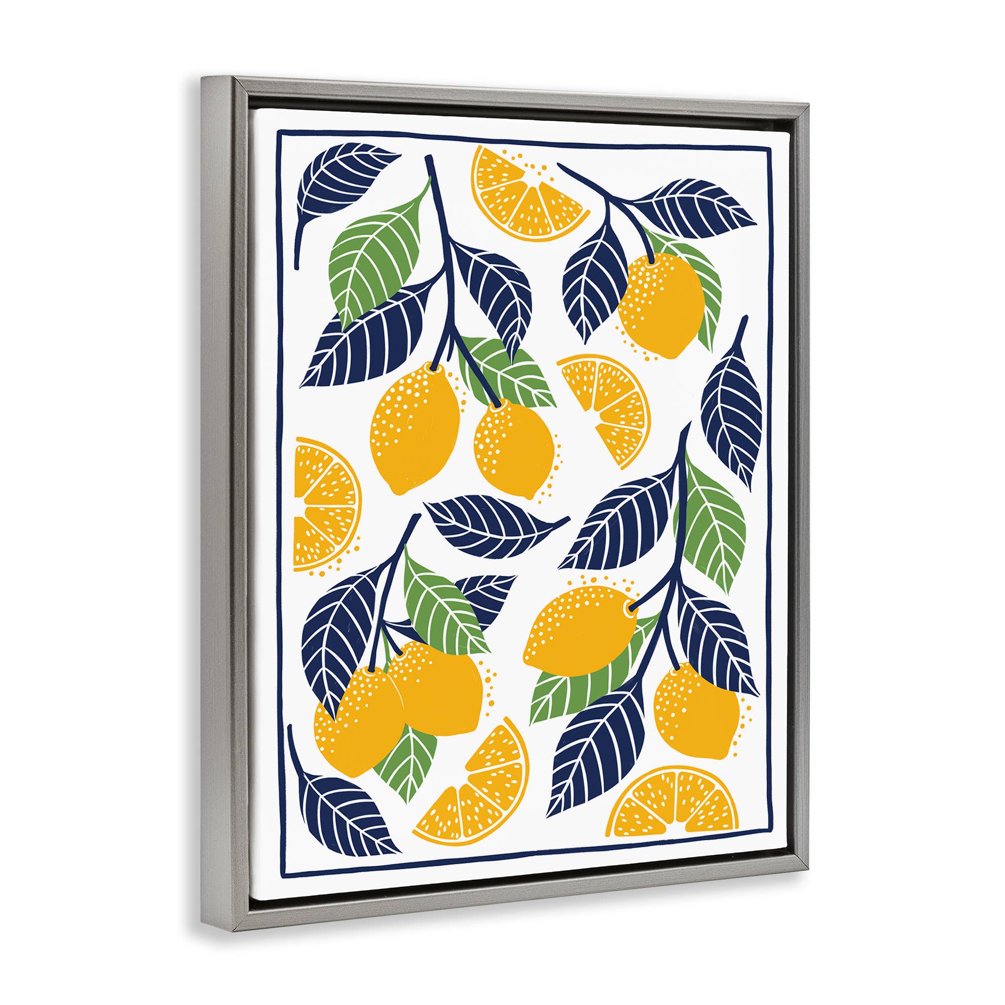 Stupell Industries – wholesale Wall sign – Mediterranean Lemons Pattern - Framed Wall Art16