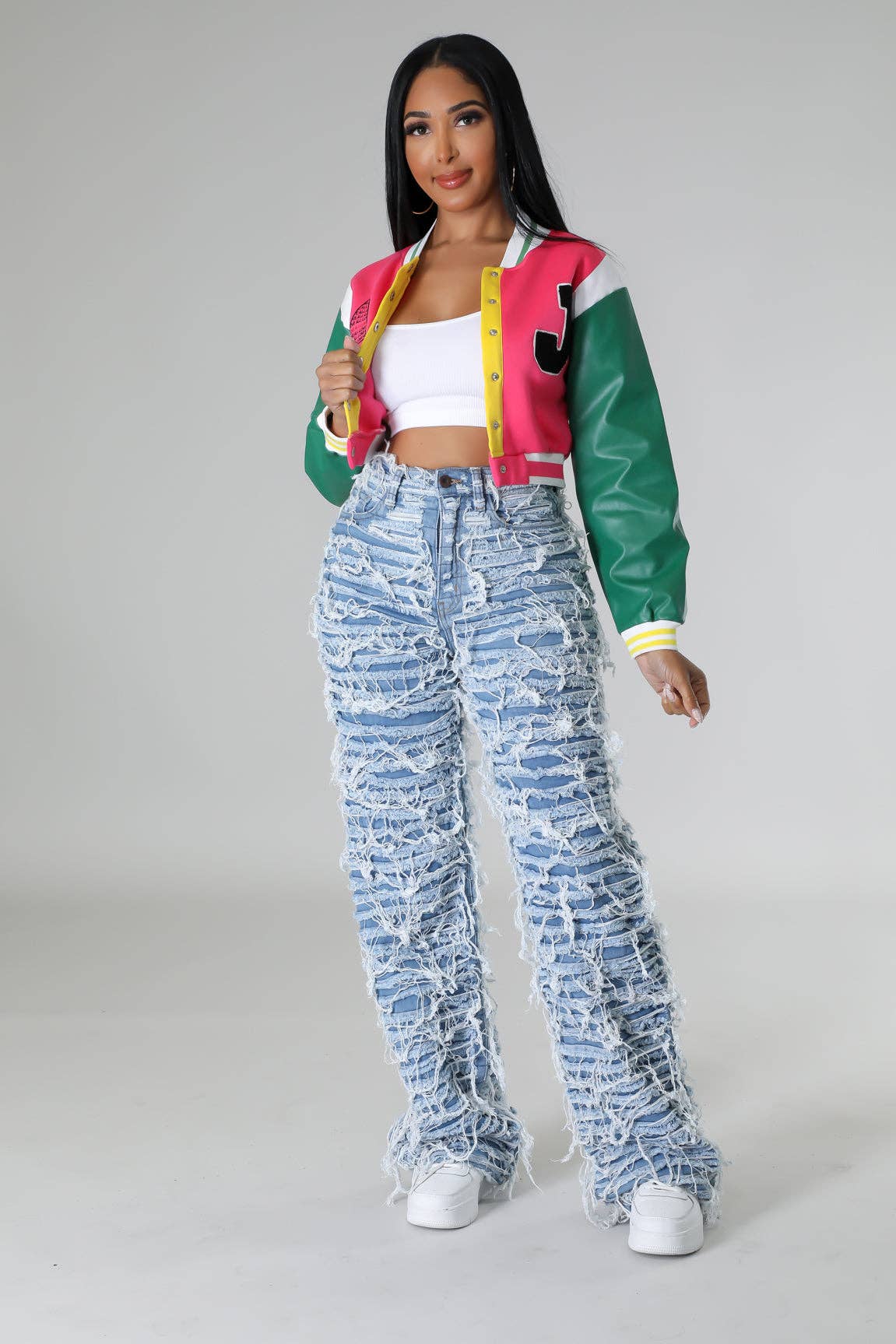 5besties inc - Venta al por mayor Vaqueros - Mujer - Vaqueros Shaggy6