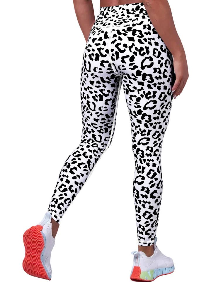 Rosa Clothing - Wholesale Athletic Pants - Women's - High-waist leopard print yoga jogger athletic leggings8