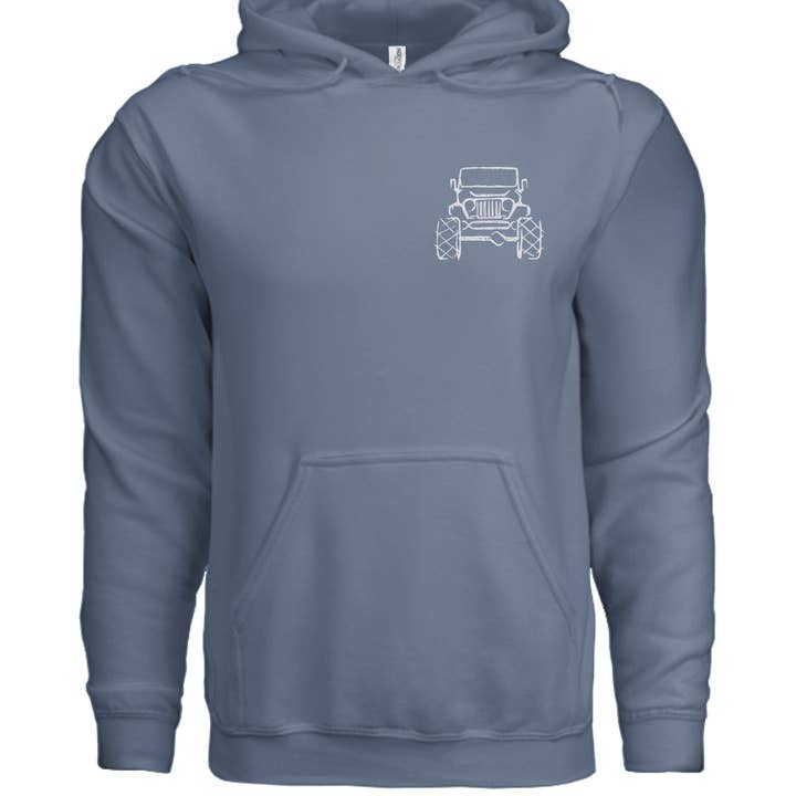 the Rough Rider hoodie for wholesale by Land Pirate